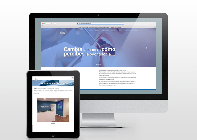 Diseño y desarrollo web para La Clínica Dental